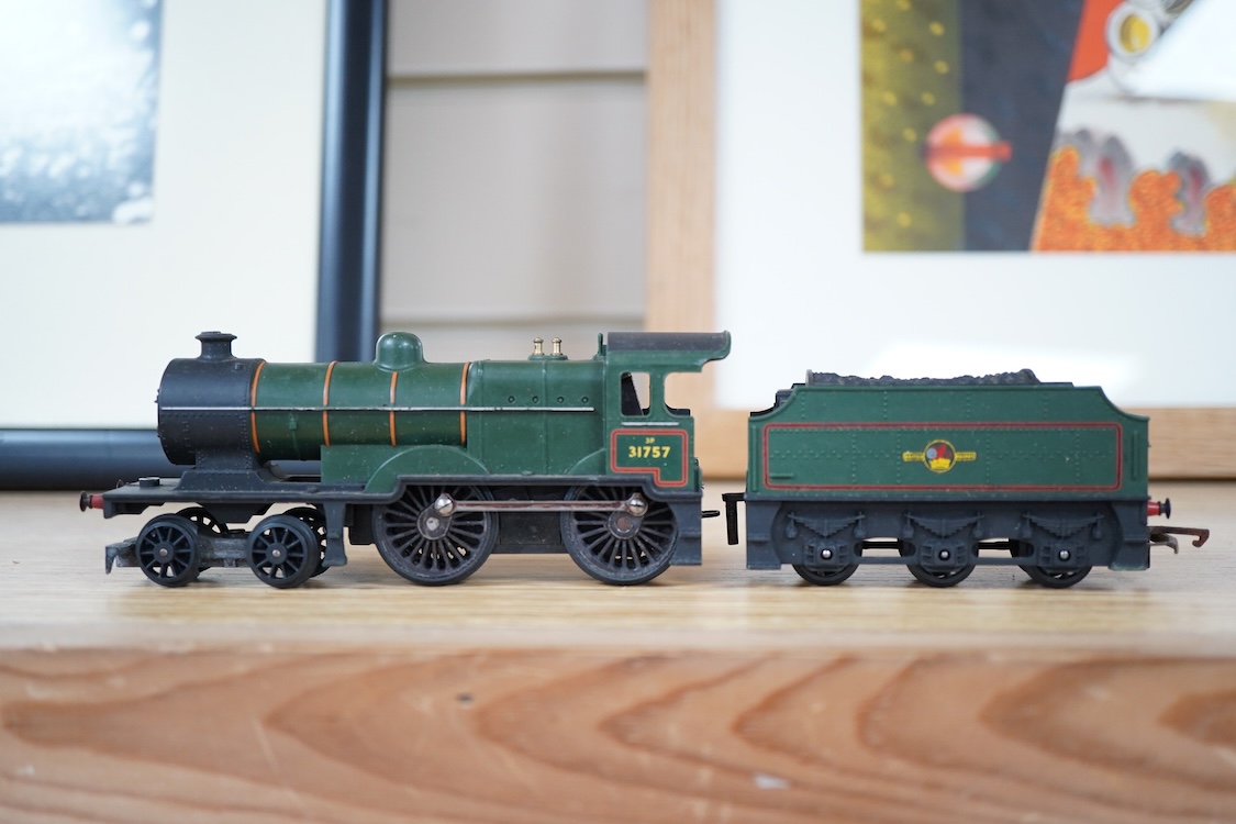 Three part-built 0 gauge railway brass and white metal locomotives by John Worsley; an ACE Products kit of an SR Bullied light Pacific with its original box, a SECR Wainwright H class 0-4-4T locomotive and an LNER class